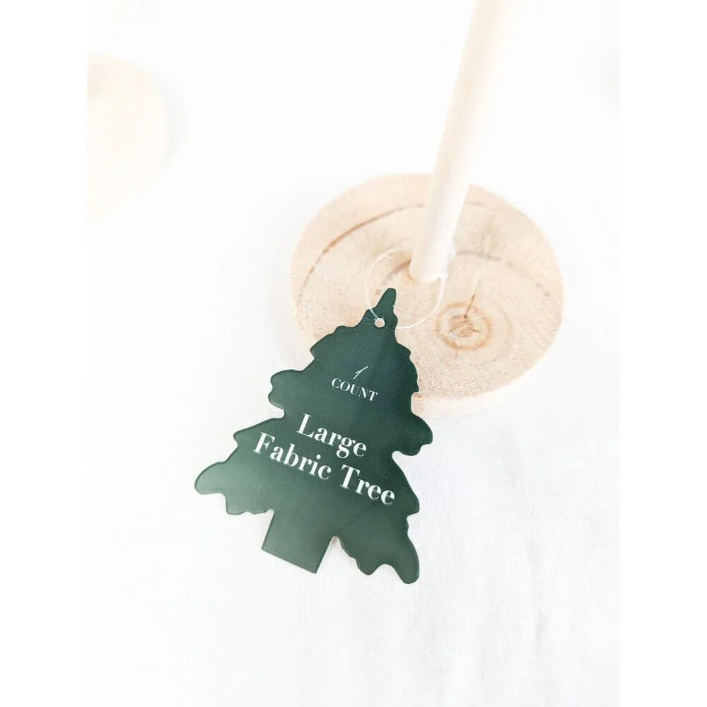 Target Bullseye's Playground Fuzzy Fleece Felt Rustic Farmhouse Christmas Trees